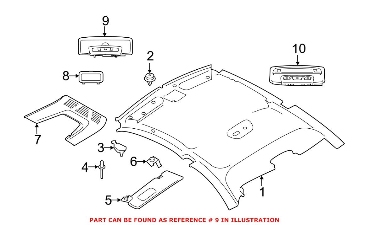 BMW Reading Light 61319312496